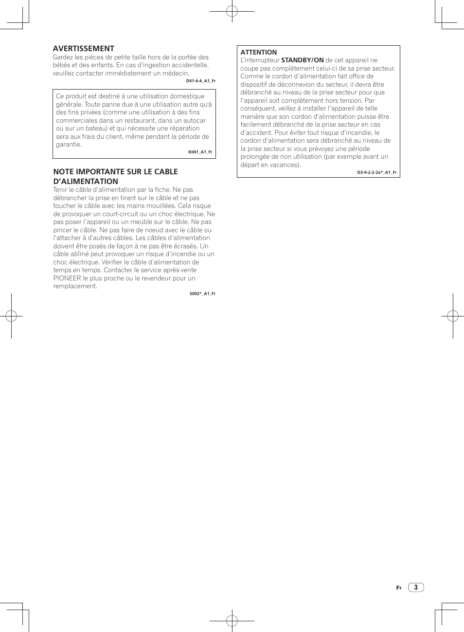 Avertissement | Pioneer DDJ-SX User Manual | Page 21 / 148
