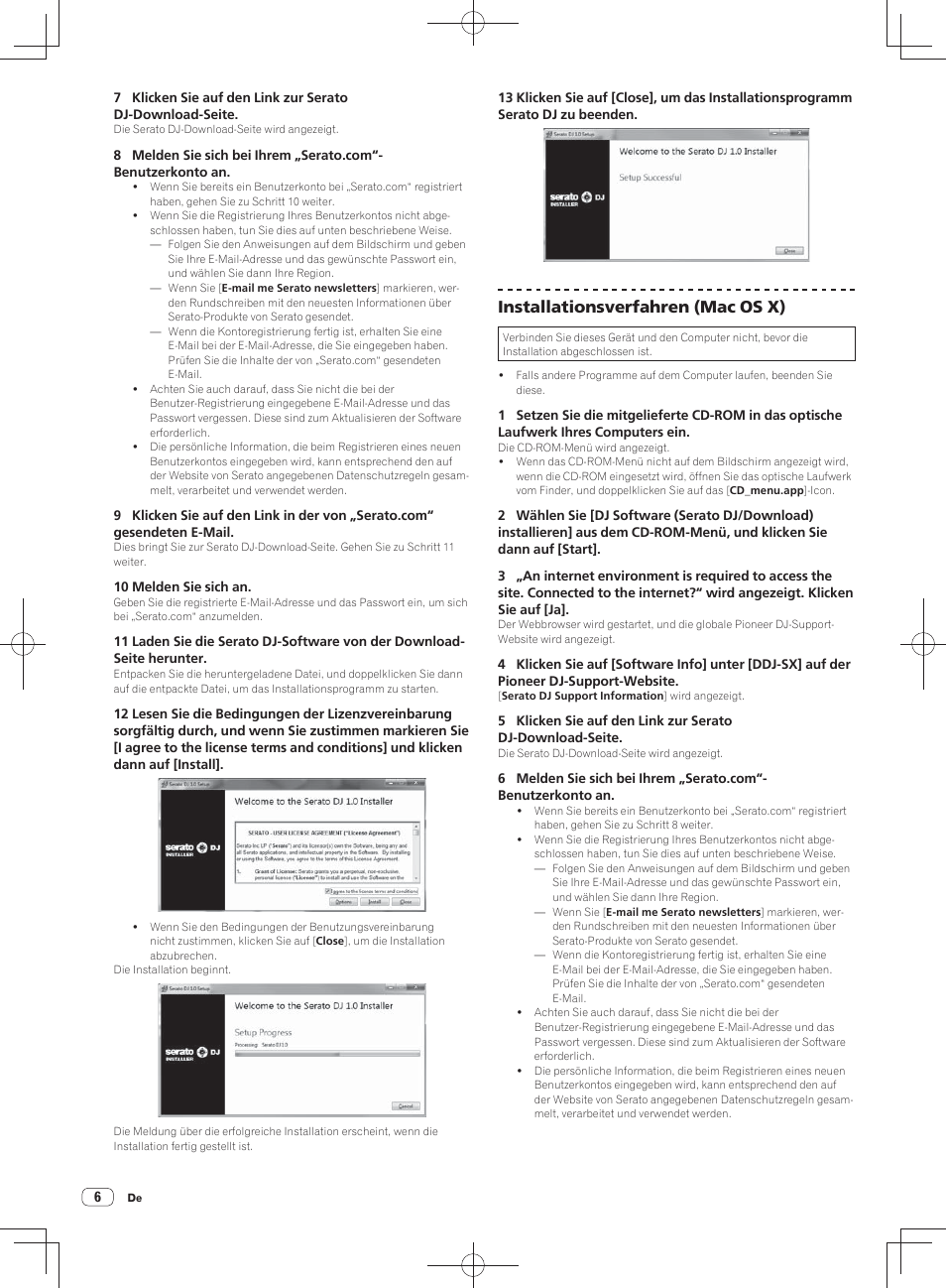 Installationsverfahren (mac os x) | Pioneer DDJ-SX User Manual | Page 42 / 148