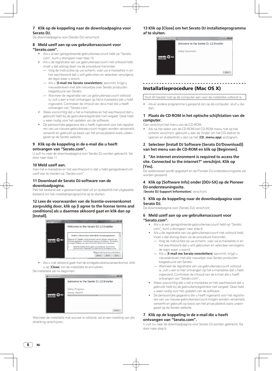 Installatieprocedure (mac os x) | Pioneer DDJ-SX User Manual | Page 78 / 148