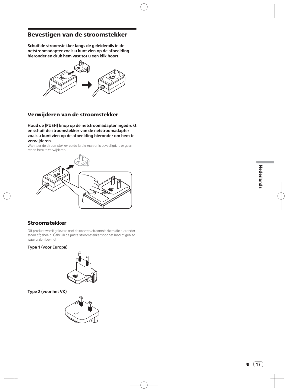 Bevestigen van de stroomstekker | Pioneer DDJ-SX User Manual | Page 89 / 148