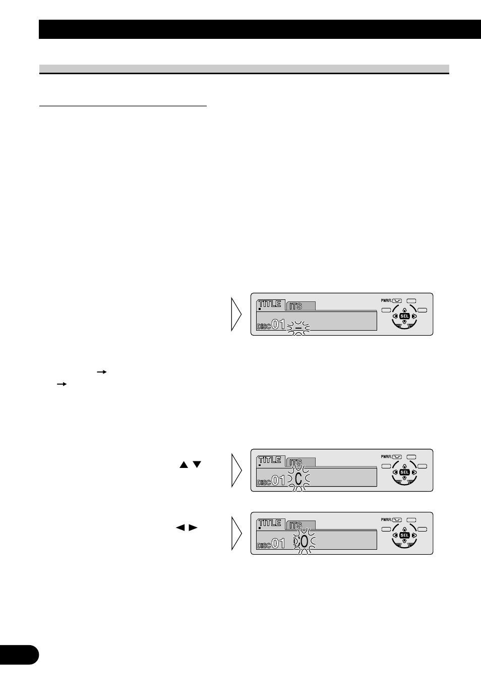 Título de disco, Ingreso de título de disco (title), A title (english) | Uso de reproductores de multi-cd | Pioneer MEH-P7300R User Manual | Page 106 / 140