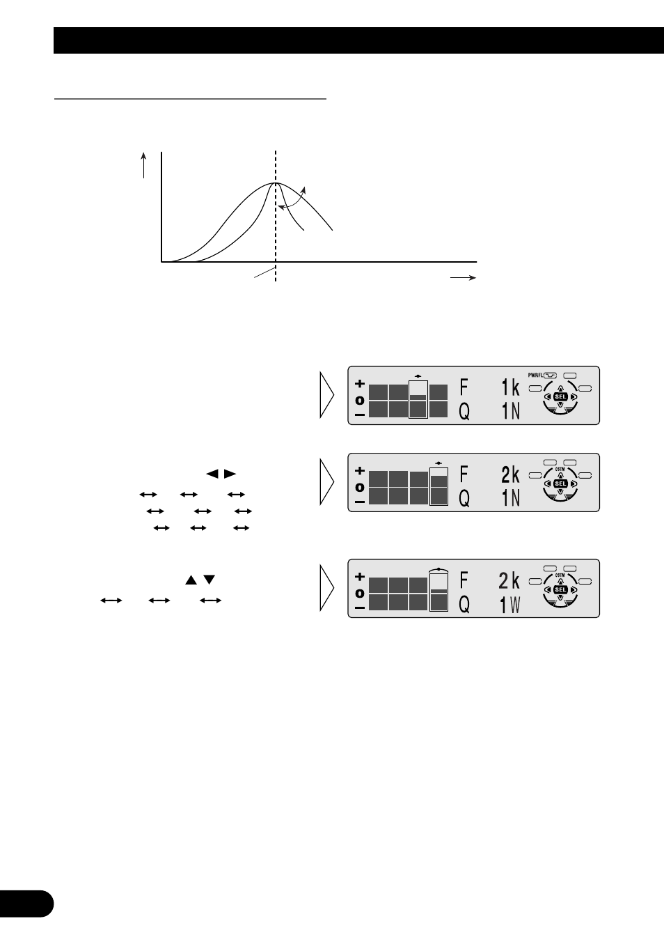 Ajuste fino de la curva del ecualizador, Ajuste de audio | Pioneer MEH-P7300R User Manual | Page 114 / 140