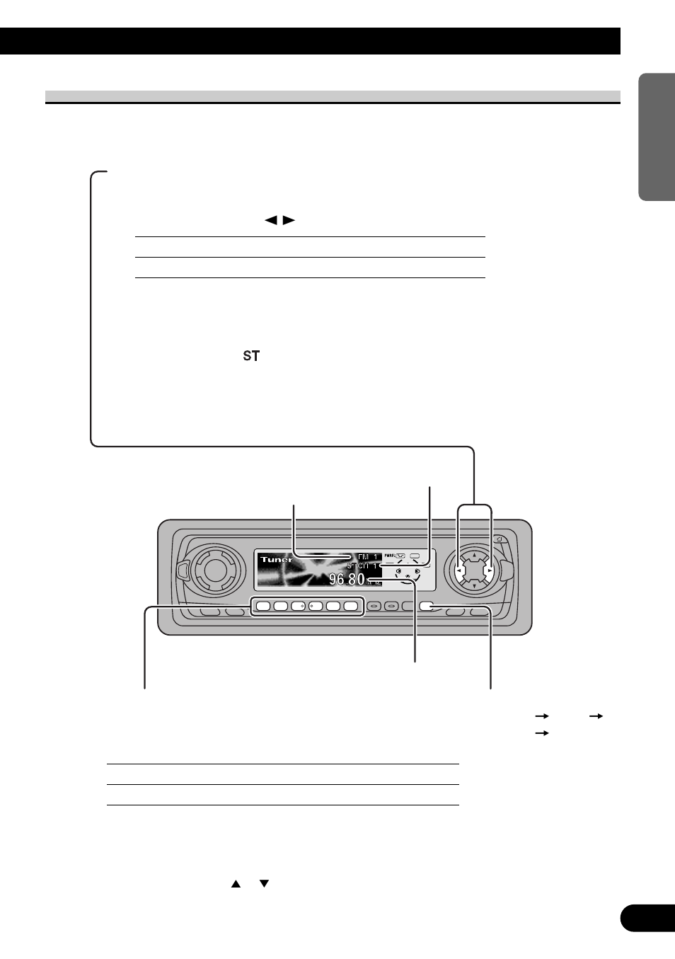 Basic operation of tuner, Manual and seek tuning, Preset tuning | Band | Pioneer MEH-P7300R User Manual | Page 13 / 140