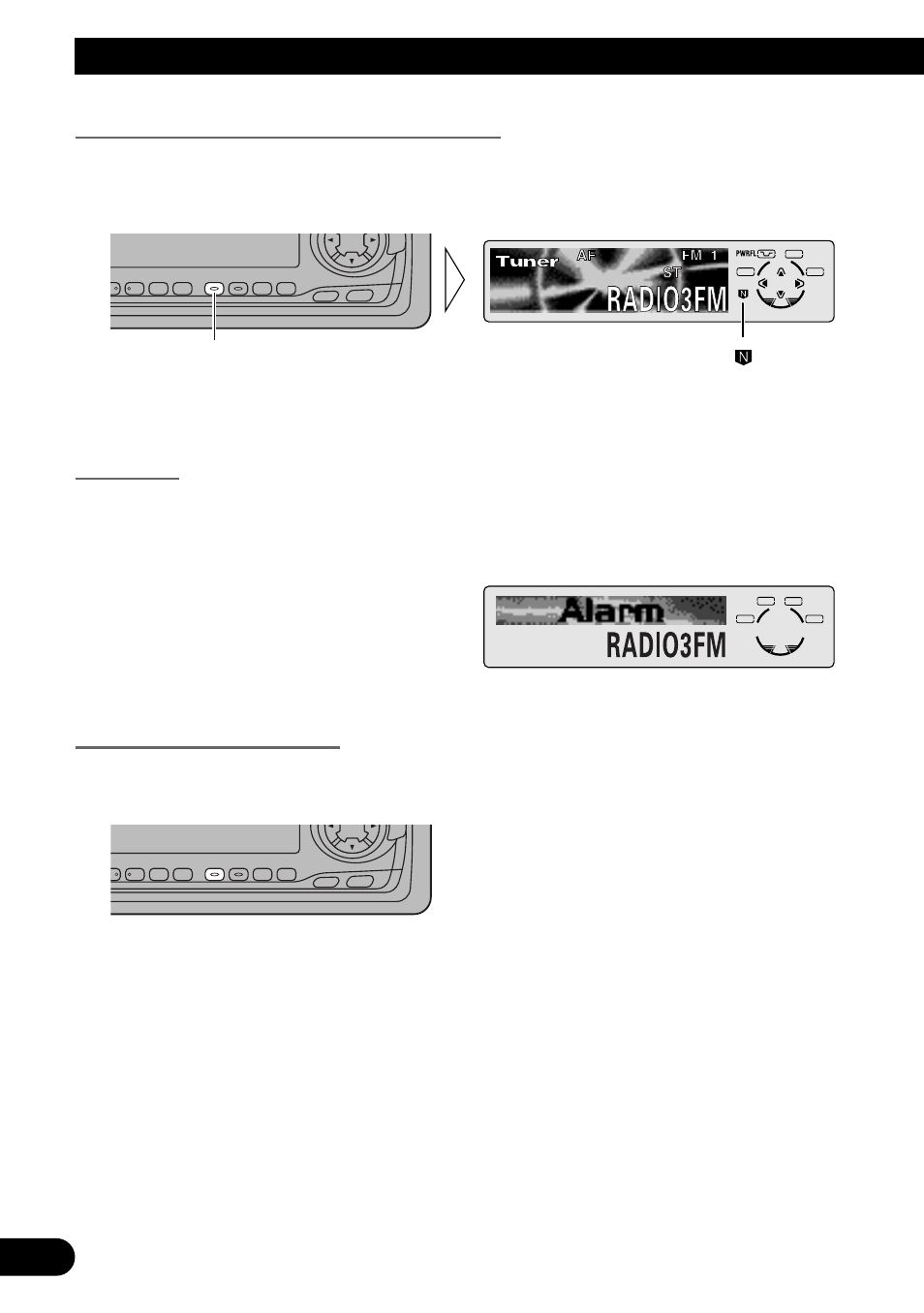 News program interruption setting (news), Pty alarm, Canceling announcements | A title (english), Using rds functions, Set interruption to on or off, Hold for 2 seconds | Pioneer MEH-P7300R User Manual | Page 28 / 140