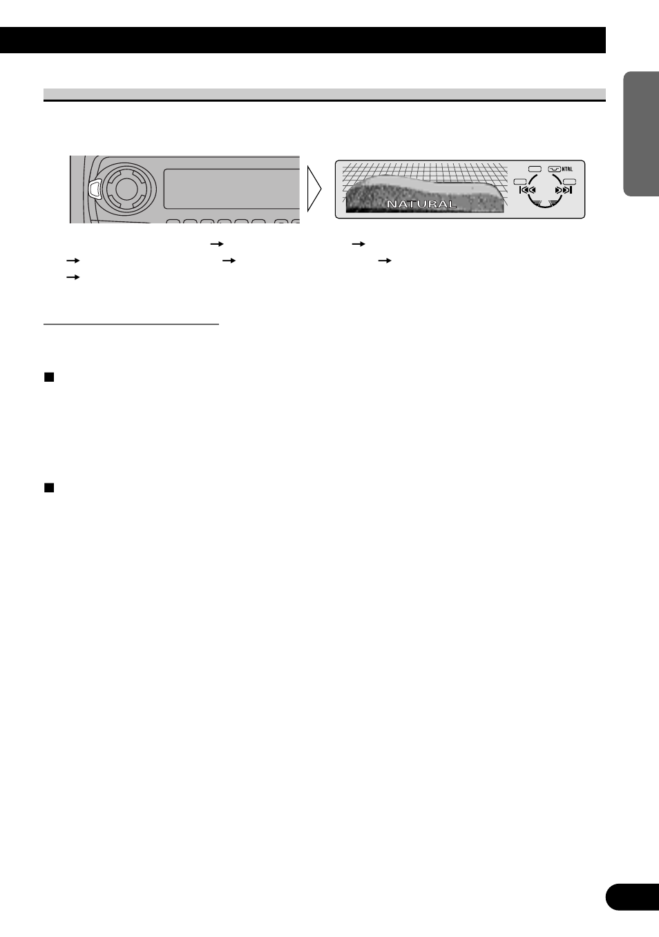 Selecting the equalizer curve, About the custom curves, A title (english) | Pioneer MEH-P7300R User Manual | Page 43 / 140