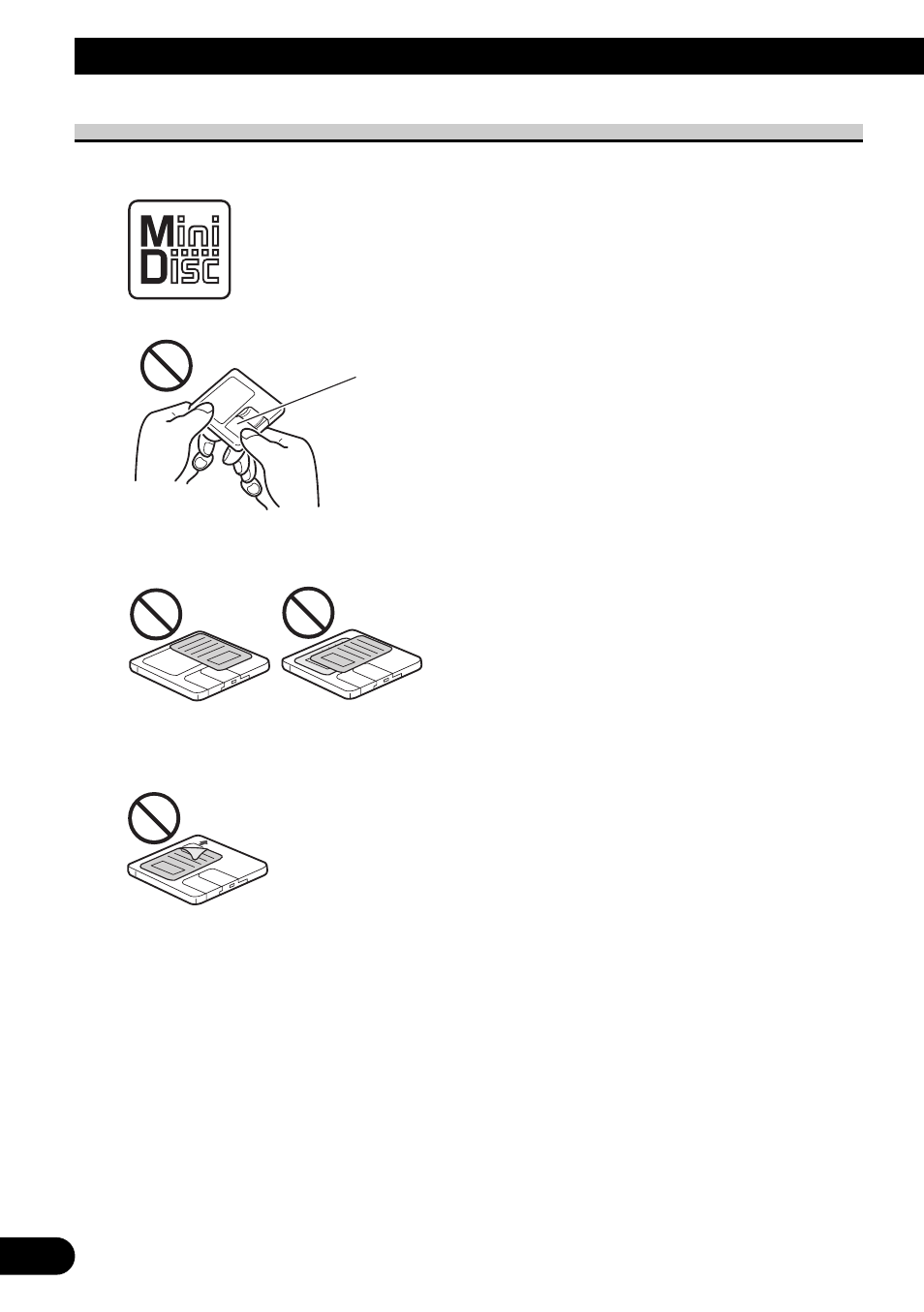 Md player and care, Precaution | Pioneer MEH-P7300R User Manual | Page 66 / 140