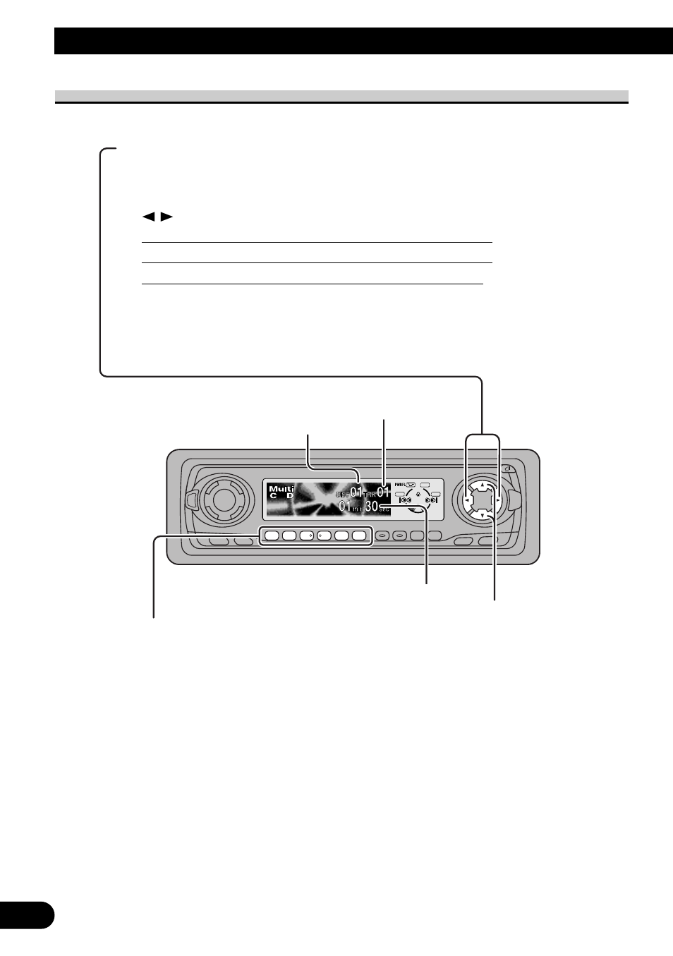 Operación básica del reproductor de, Multi-cd, Búsqueda de pista y avance rápido/retroceso | Búsqueda de disco, Operación básica, Operación básica del reproductor de multi-cd, Nota | Pioneer MEH-P7300R User Manual | Page 84 / 140