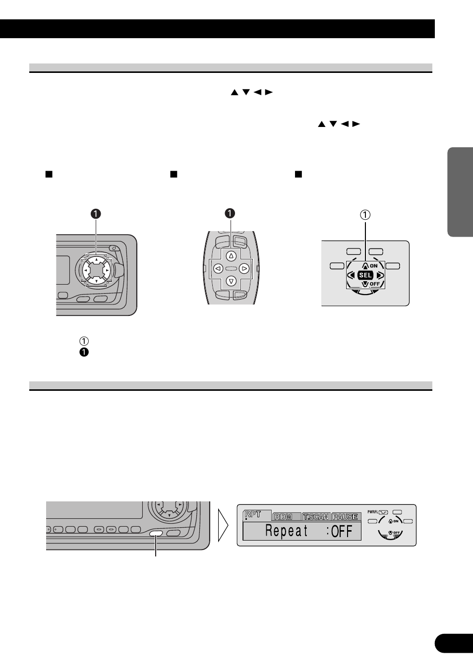 Visualizaciones y botones, Correspondientes, Selección del menú de funciones | Visualizaciones y botones correspondientes | Pioneer MEH-P7300R User Manual | Page 85 / 140