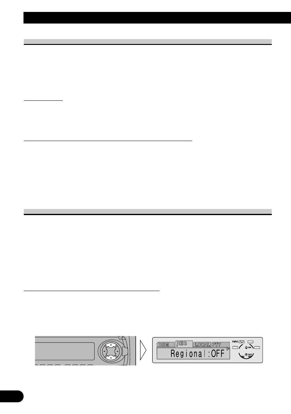 Función de búsqueda pi, Búsqueda pi, Función regional (reg) | Activación/desactivación de la función reg, A title (english), Uso de las funciones rds | Pioneer MEH-P7300R User Manual | Page 92 / 140