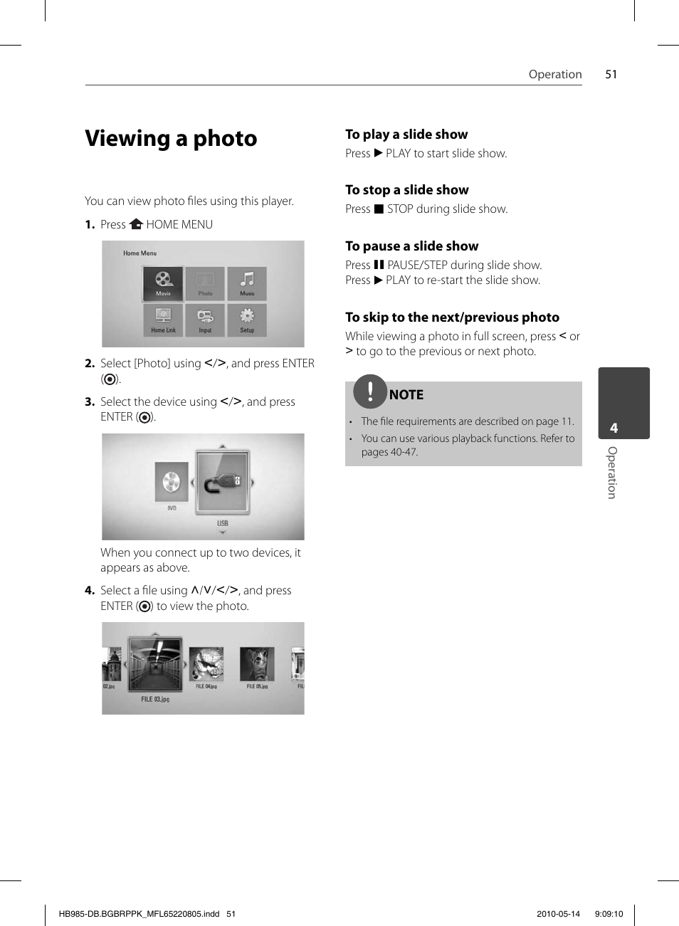 Viewing a photo | Pioneer BCS-303 User Manual | Page 51 / 80
