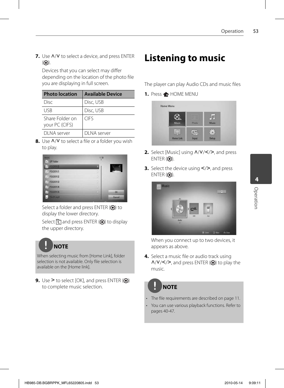 Listening to music | Pioneer BCS-303 User Manual | Page 53 / 80
