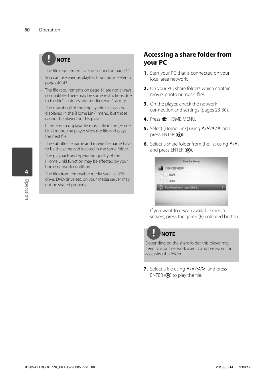 Accessing a share folder from your pc | Pioneer BCS-303 User Manual | Page 60 / 80