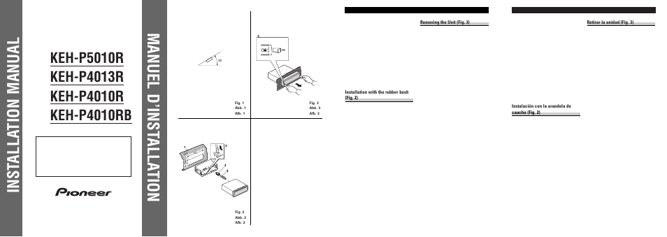 Pioneer KEH-P5010R User Manual | 6 pages