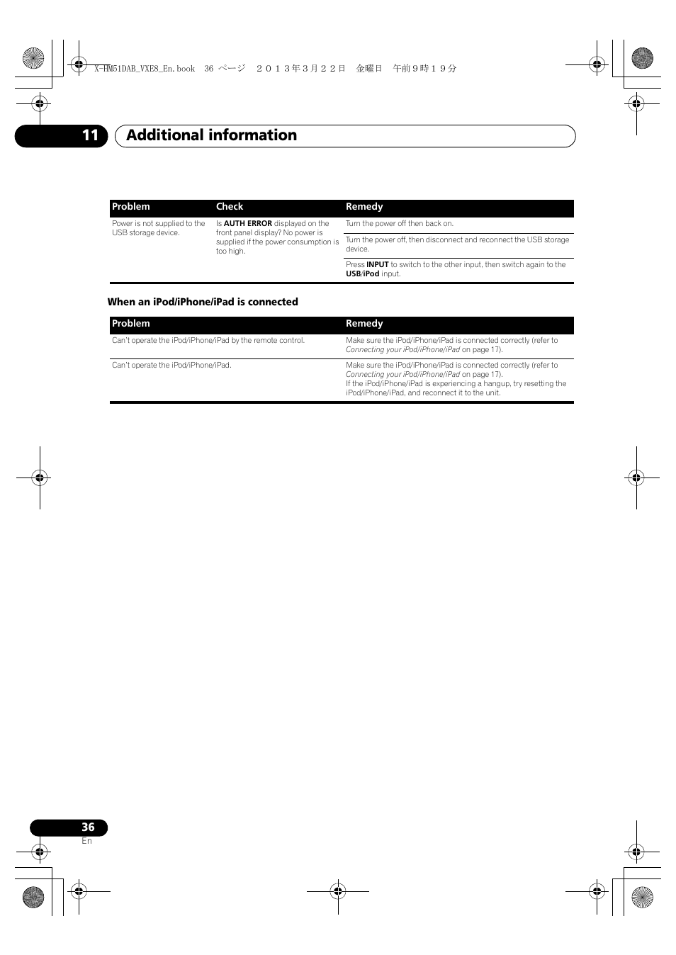 Additional information 11 | Pioneer X-HM51DAB-K User Manual | Page 36 / 44