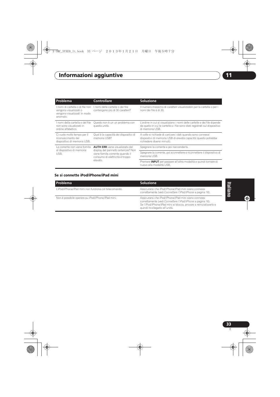 Informazioni aggiuntive 11 | Pioneer X-SMC00 User Manual | Page 141 / 256