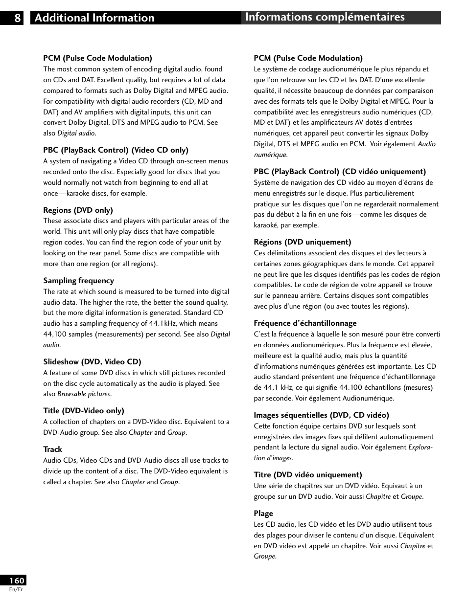 Pioneer DV-646A User Manual | Page 160 / 180