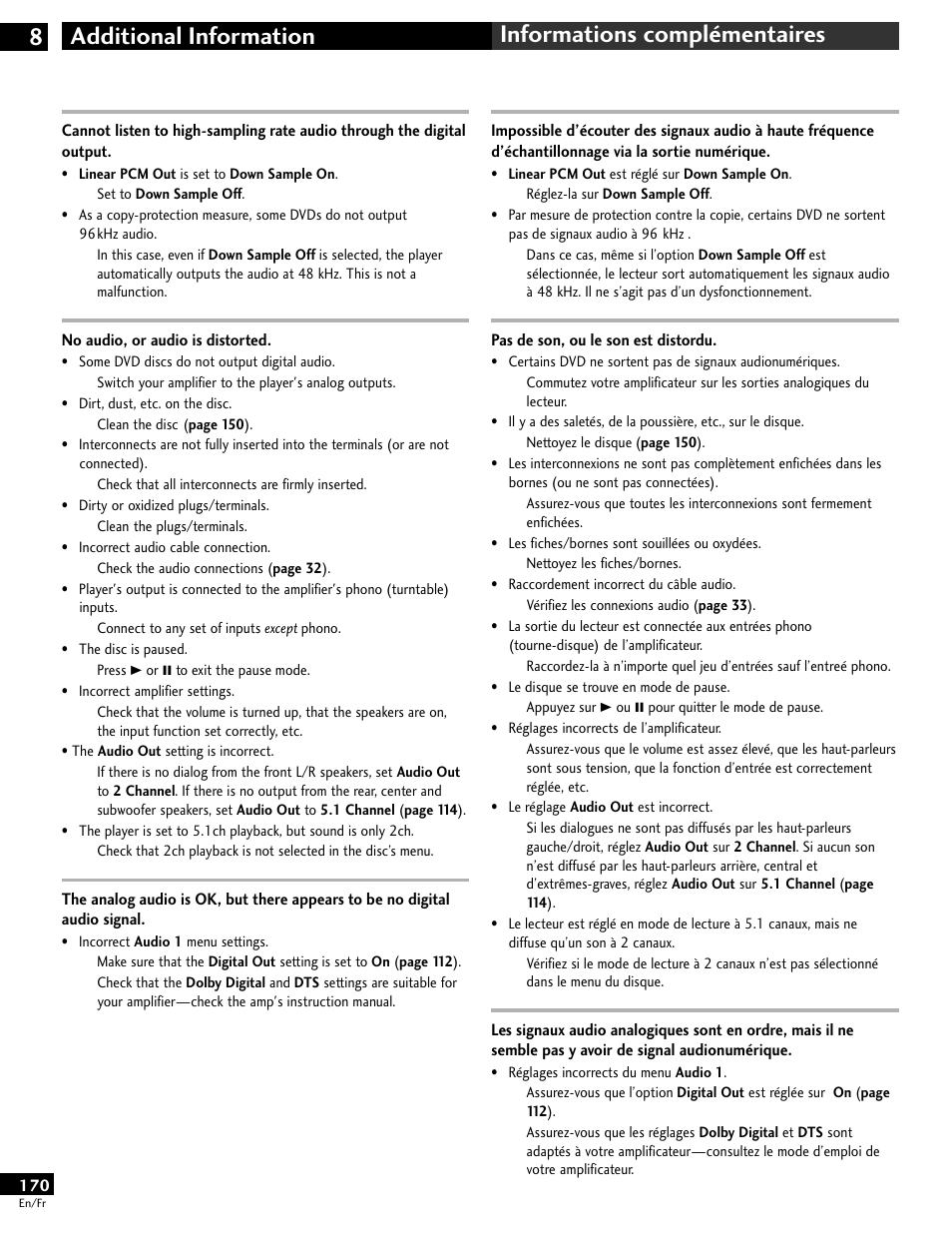 Pioneer DV-646A User Manual | Page 170 / 180