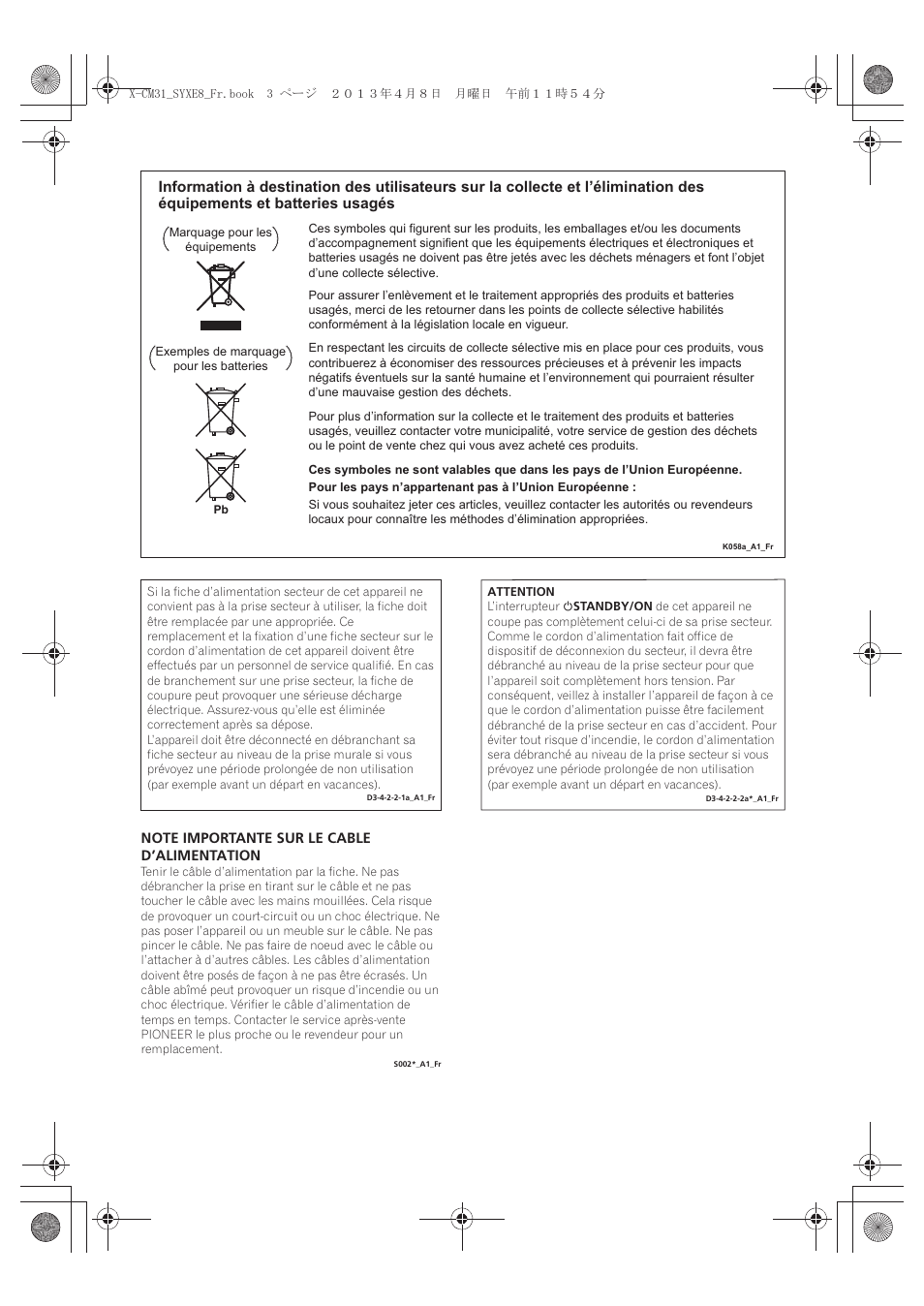 Pioneer X-CM31-W User Manual | Page 35 / 228