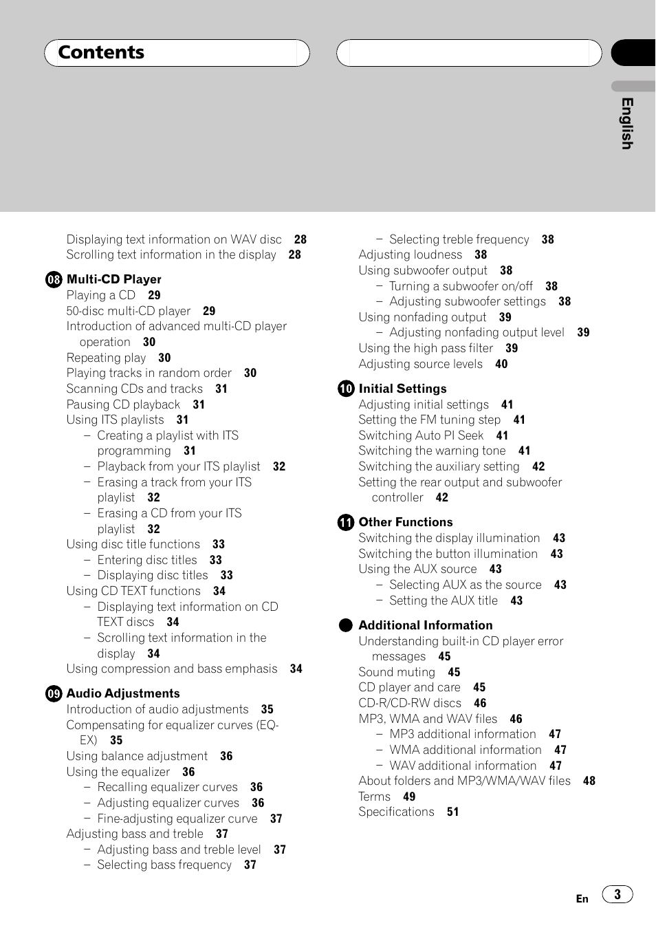 Pioneer DEH-P5800MP User Manual | Page 3 / 110