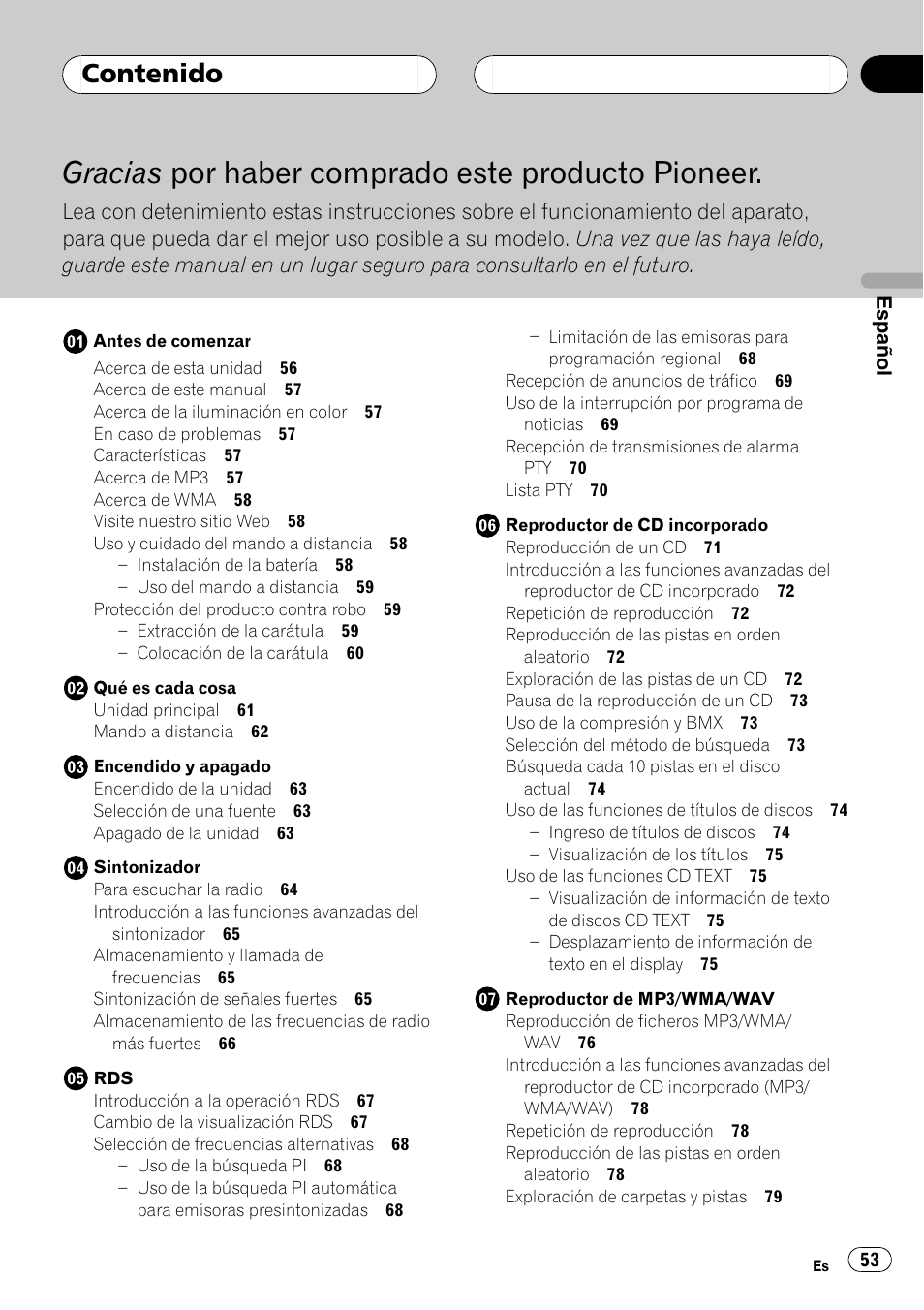 Pioneer DEH-P5800MP User Manual | Page 53 / 110