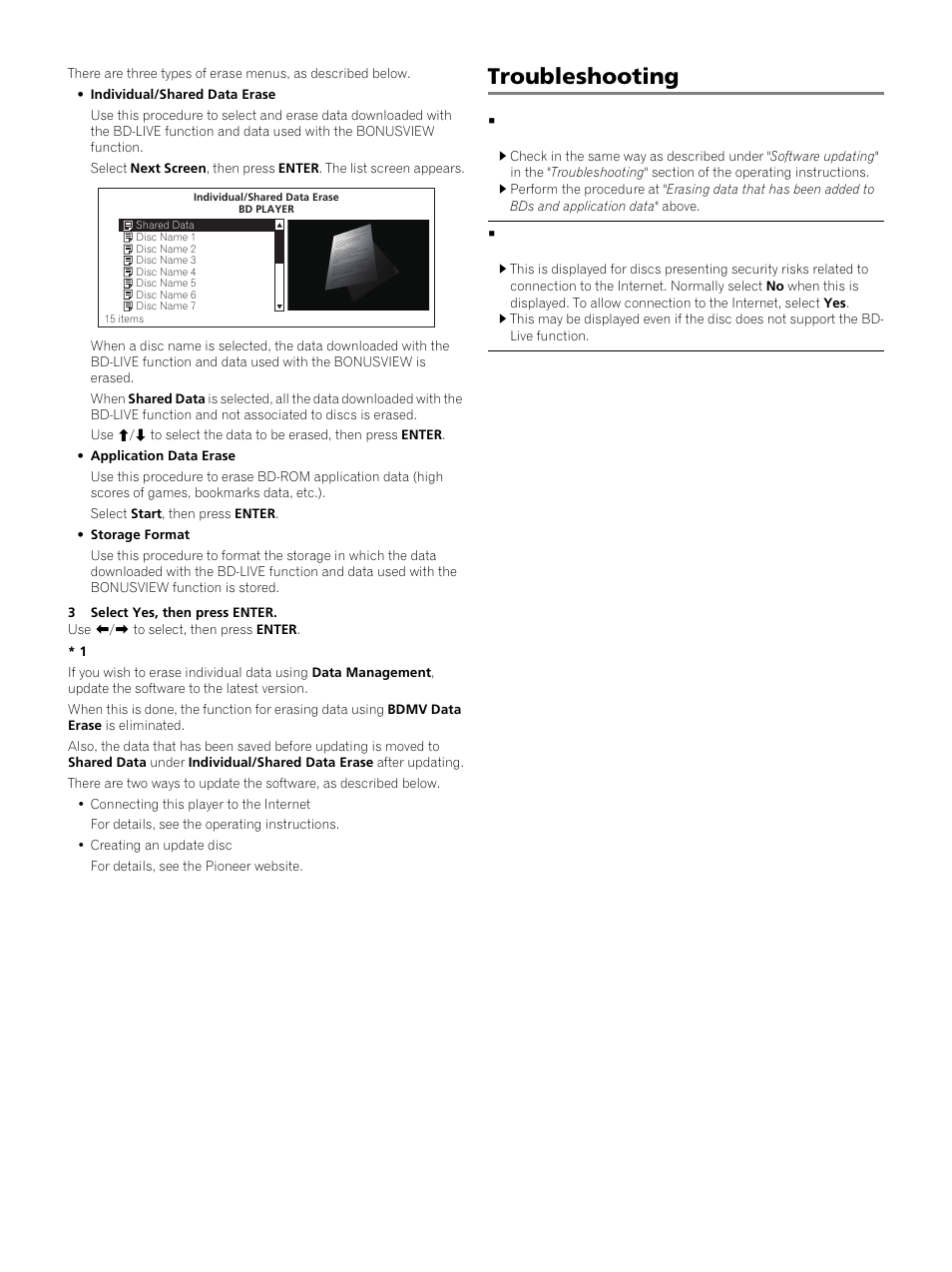 Troubleshooting | Pioneer BDP-LX91 User Manual | Page 3 / 4