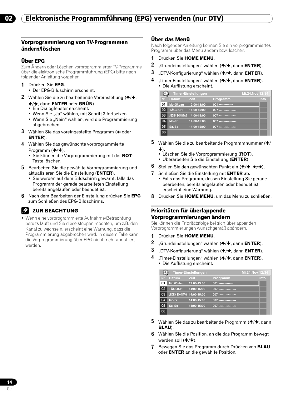 Über das menü | Pioneer PDP-435XDE User Manual | Page 42 / 100