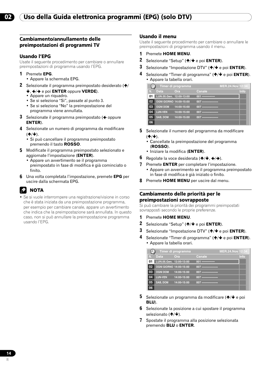 Usando il menu | Pioneer PDP-435XDE User Manual | Page 56 / 100