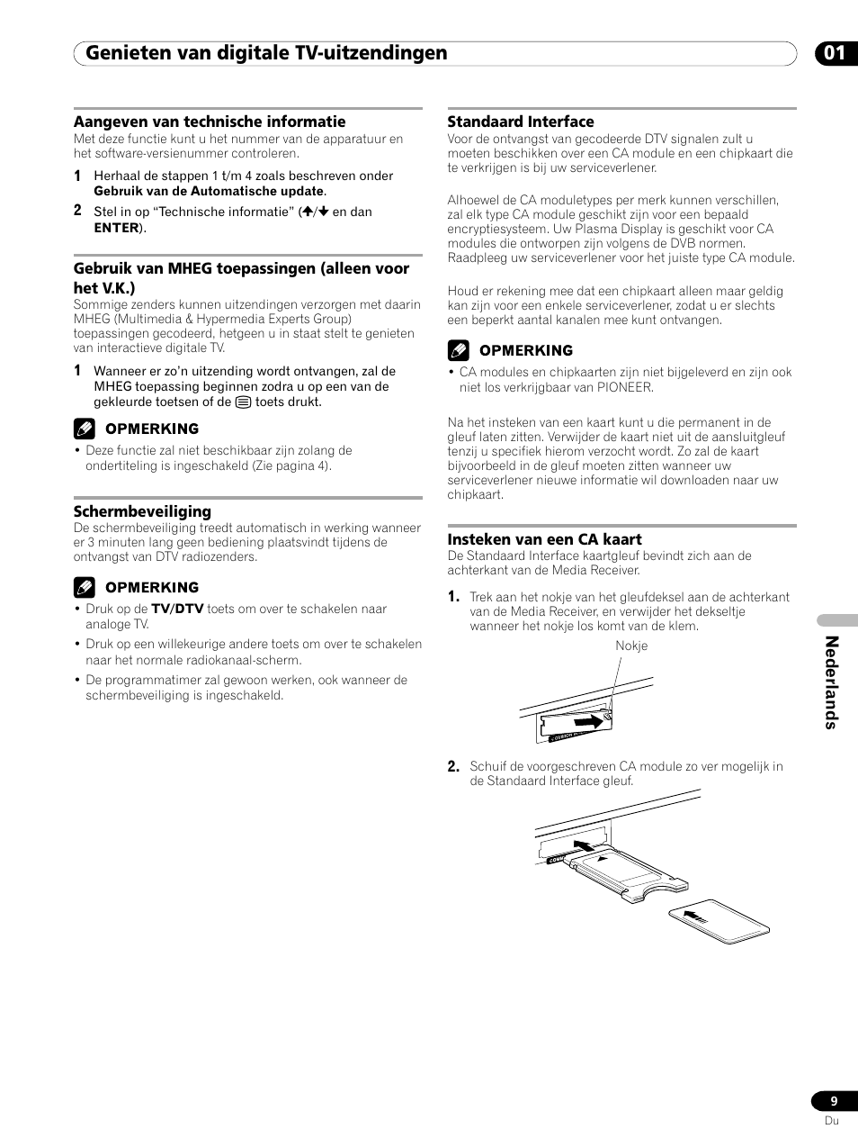 01 genieten van digitale tv-uitzendingen, Nederlands | Pioneer PDP-435XDE User Manual | Page 65 / 100