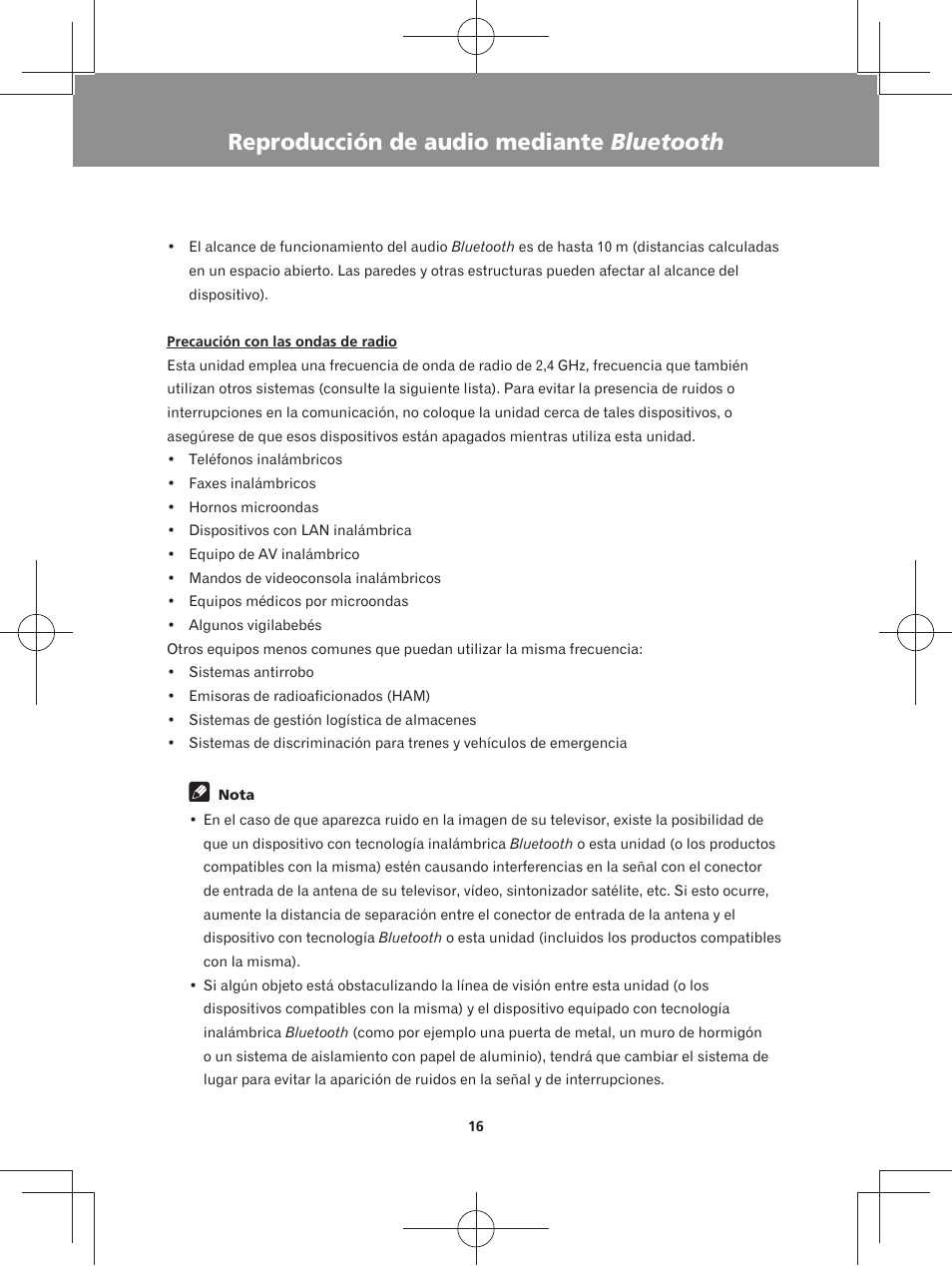 Reproducción de audio mediante bluetooth | Pioneer XW-BTS3-W User Manual | Page 62 / 72