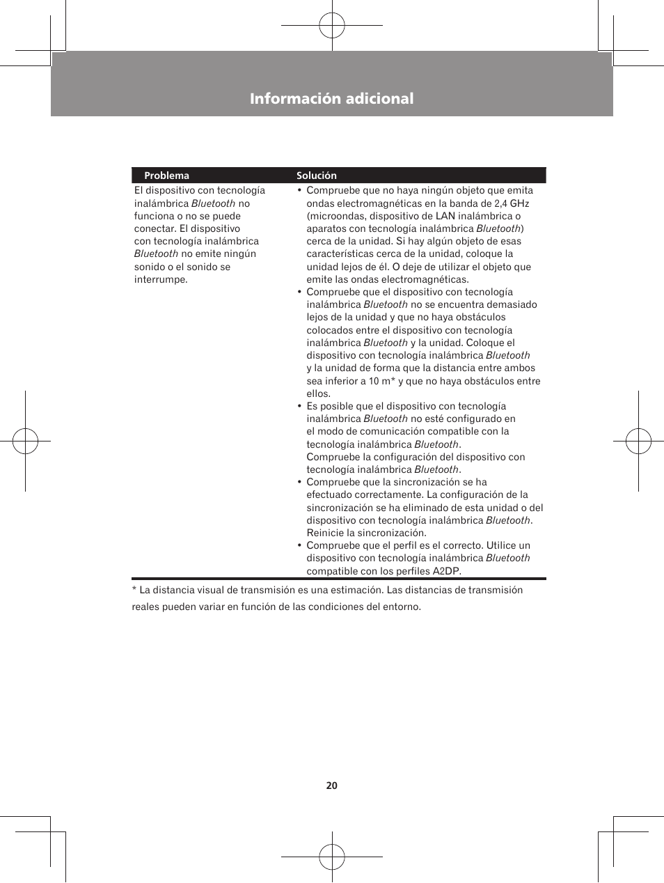 Información adicional | Pioneer XW-BTS3-W User Manual | Page 66 / 72