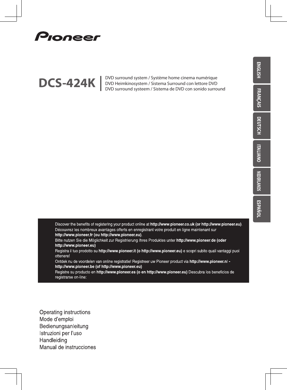 Pioneer DCS-424K User Manual | 280 pages