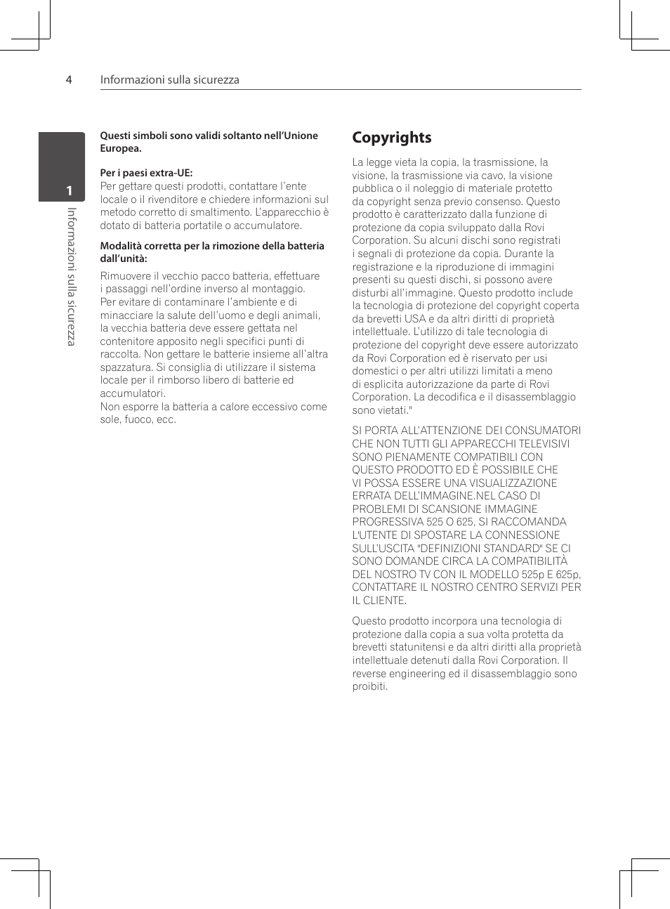 Copyrights | Pioneer DCS-424K User Manual | Page 142 / 280
