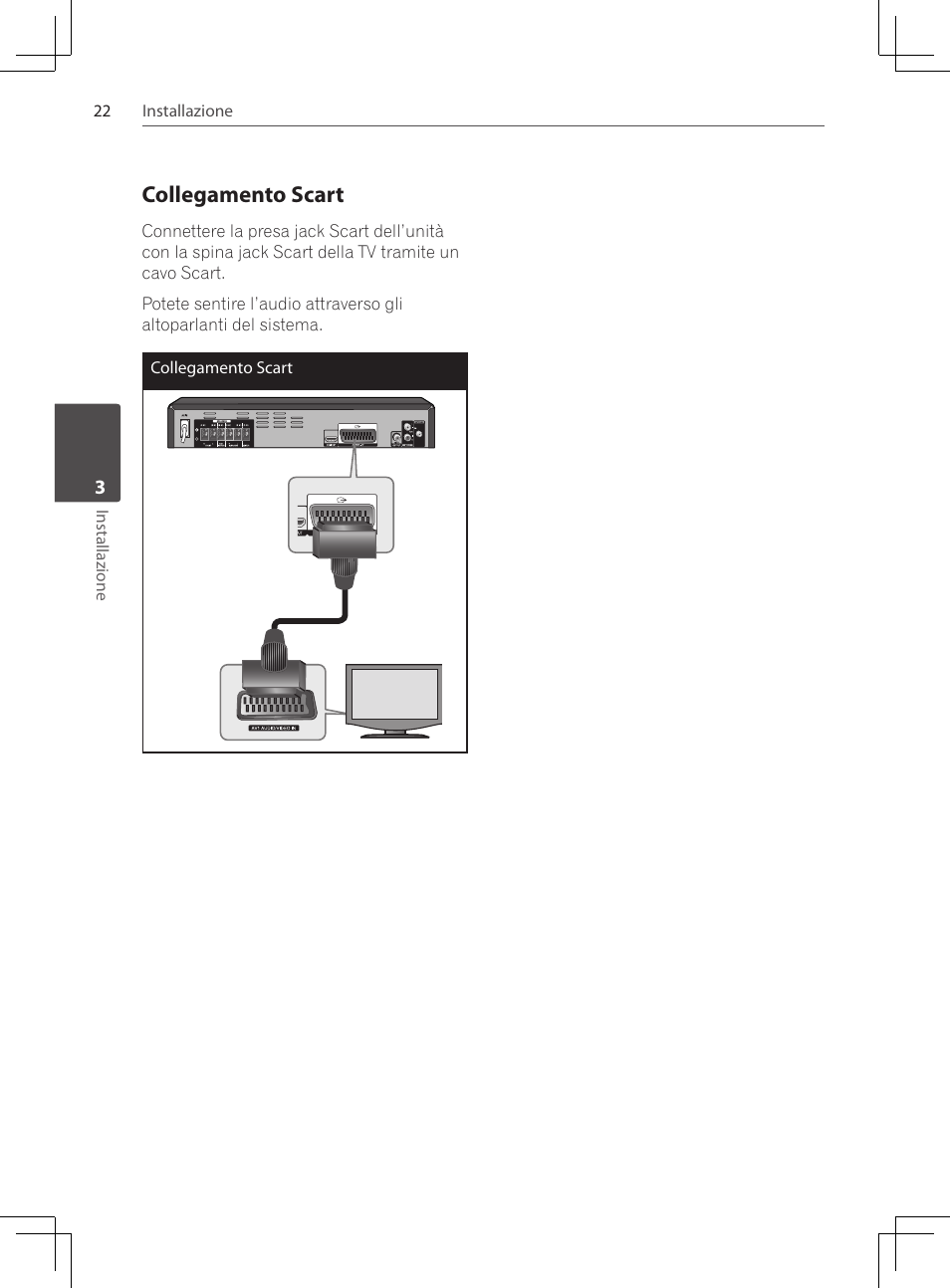 Collegamento scart | Pioneer DCS-424K User Manual | Page 160 / 280