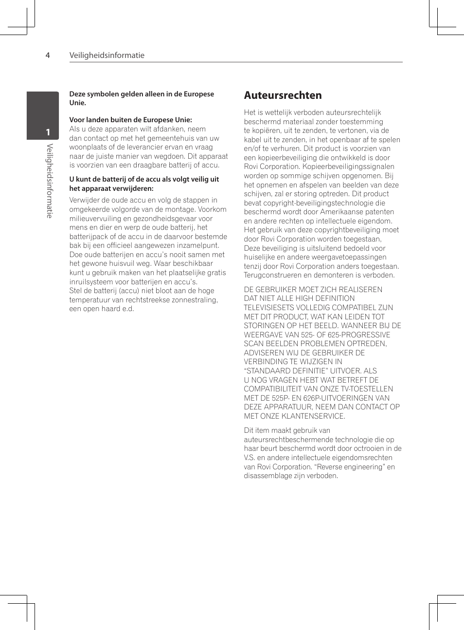 Auteursrechten | Pioneer DCS-424K User Manual | Page 188 / 280
