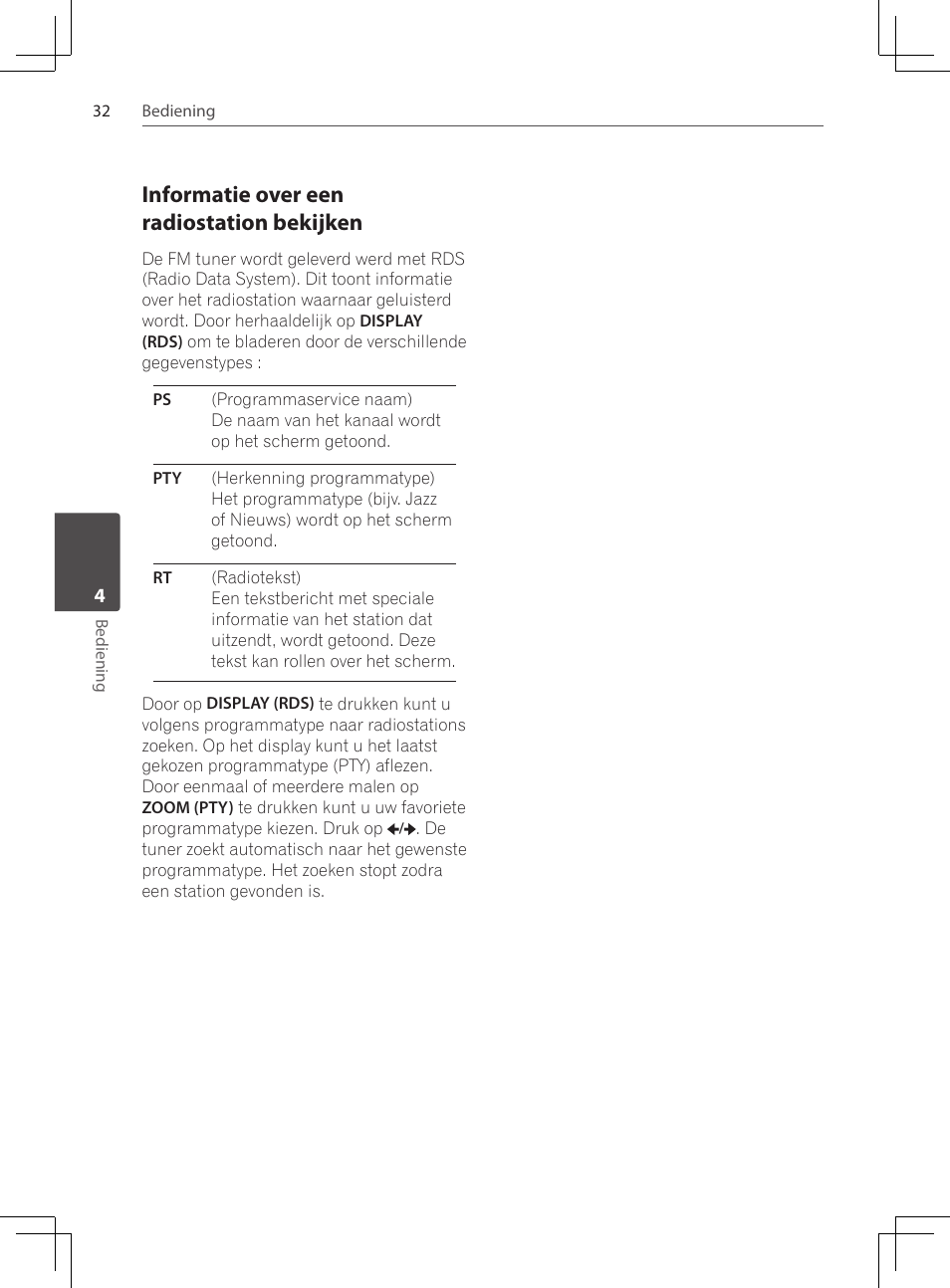 Informatie over een radiostation, Bekijken, Informatie over een radiostation bekijken | Pioneer DCS-424K User Manual | Page 216 / 280