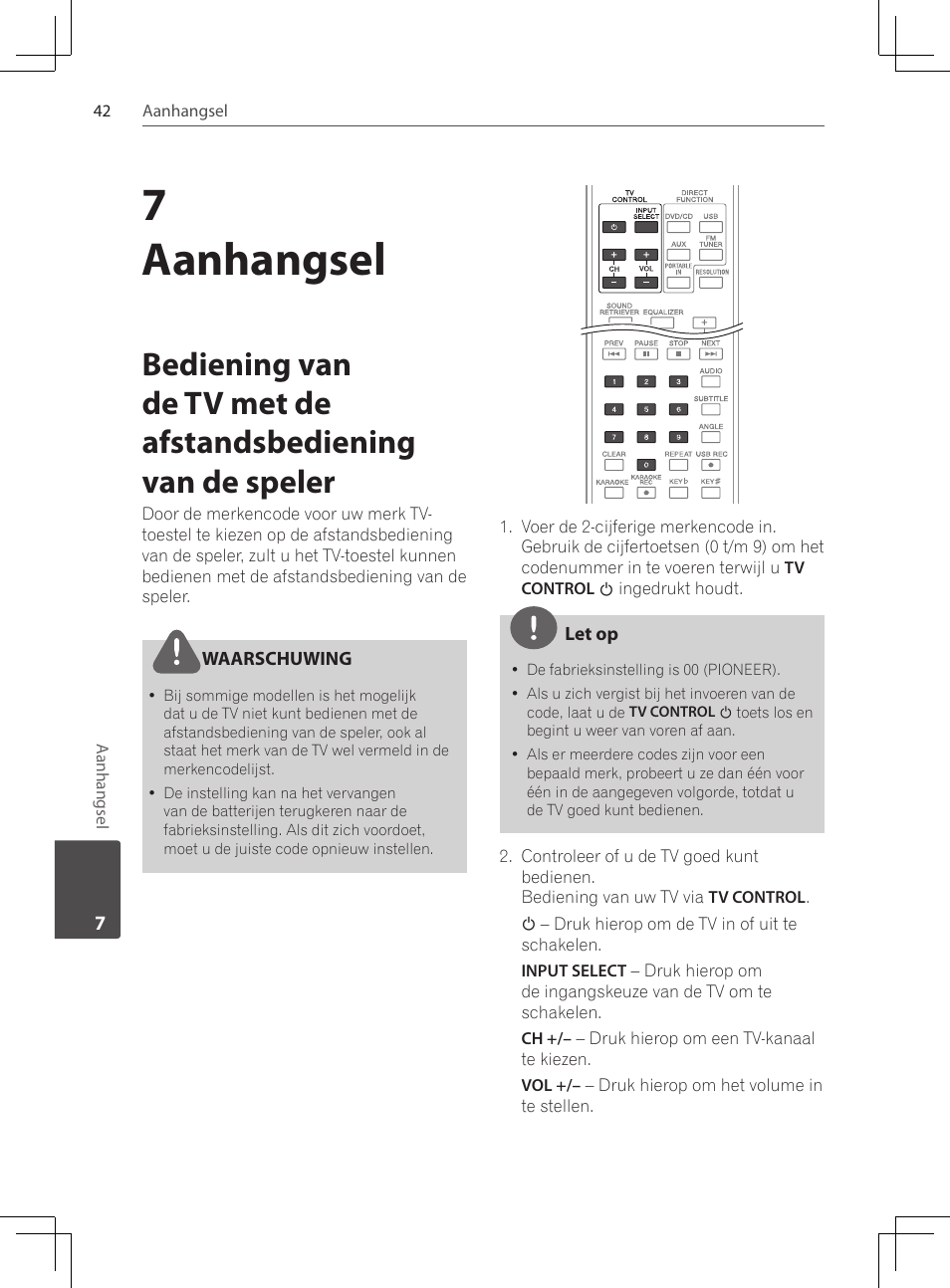 7aanhangsel | Pioneer DCS-424K User Manual | Page 226 / 280