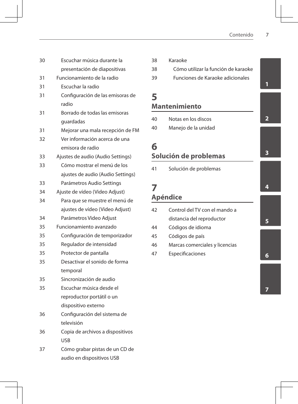 Mantenimiento, Solución de problemas, Apéndice | Pioneer DCS-424K User Manual | Page 237 / 280