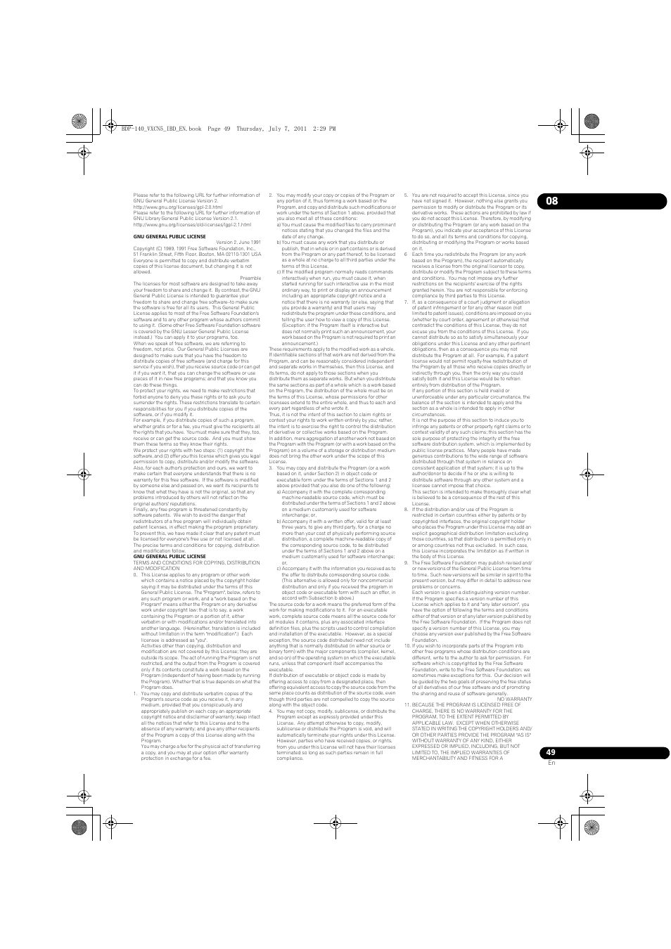 Pioneer BDP-440 User Manual | Page 49 / 64