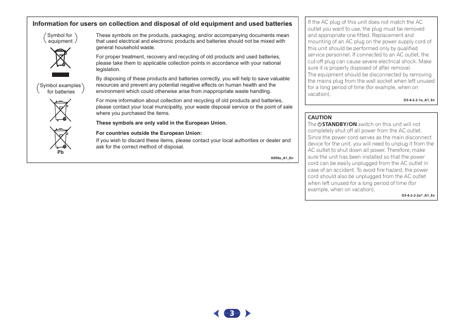 Pioneer VSX-422-S User Manual | Page 3 / 36