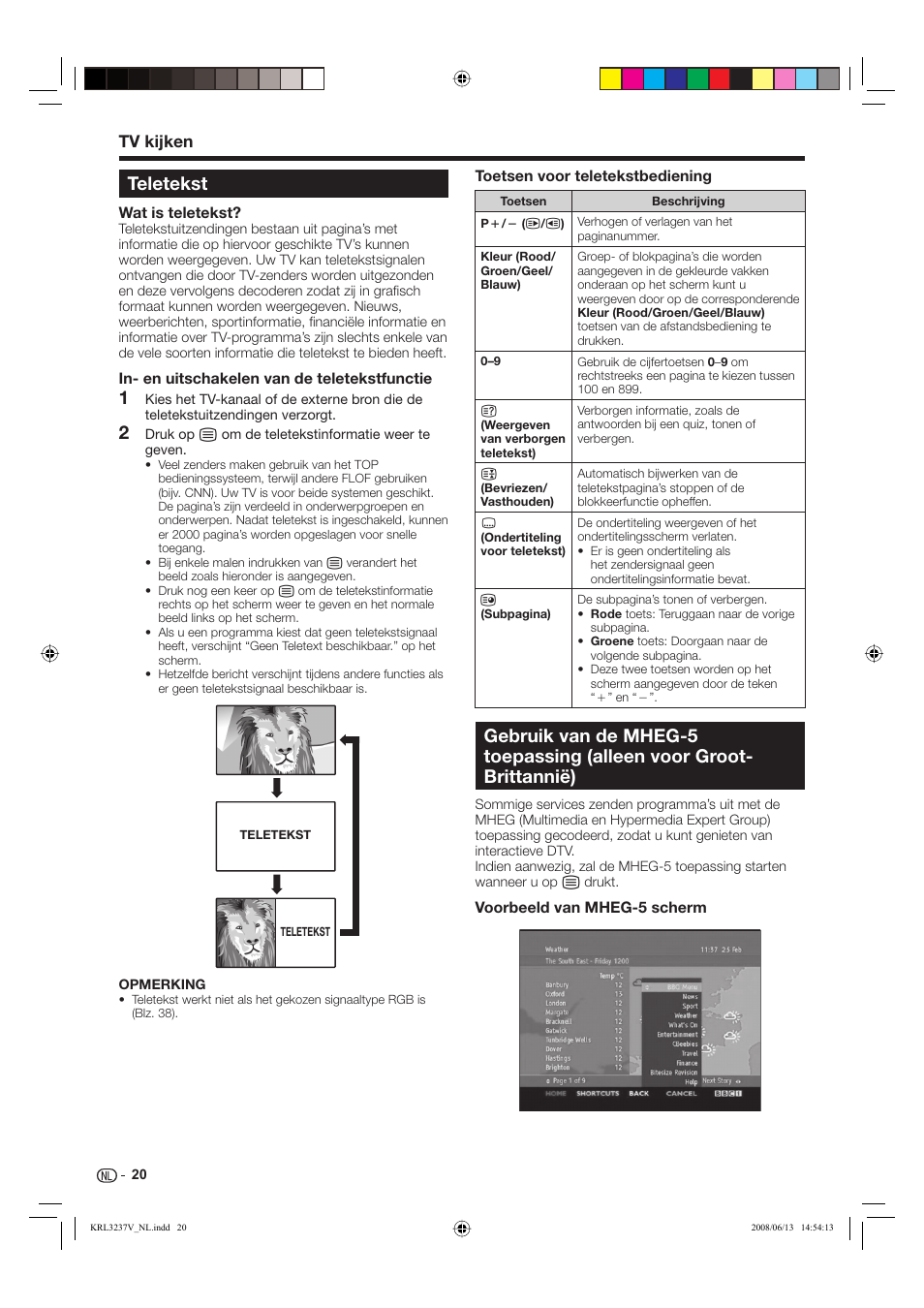 Teletekst, Tv kijken | Pioneer KRL-32V User Manual | Page 215 / 340