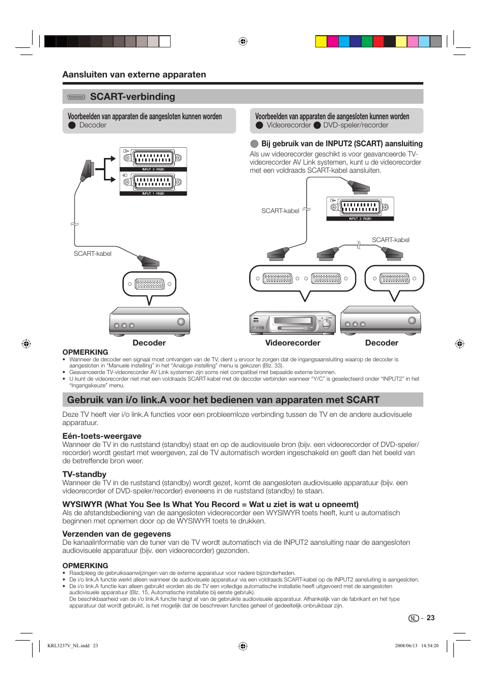 Scart-verbinding | Pioneer KRL-32V User Manual | Page 218 / 340