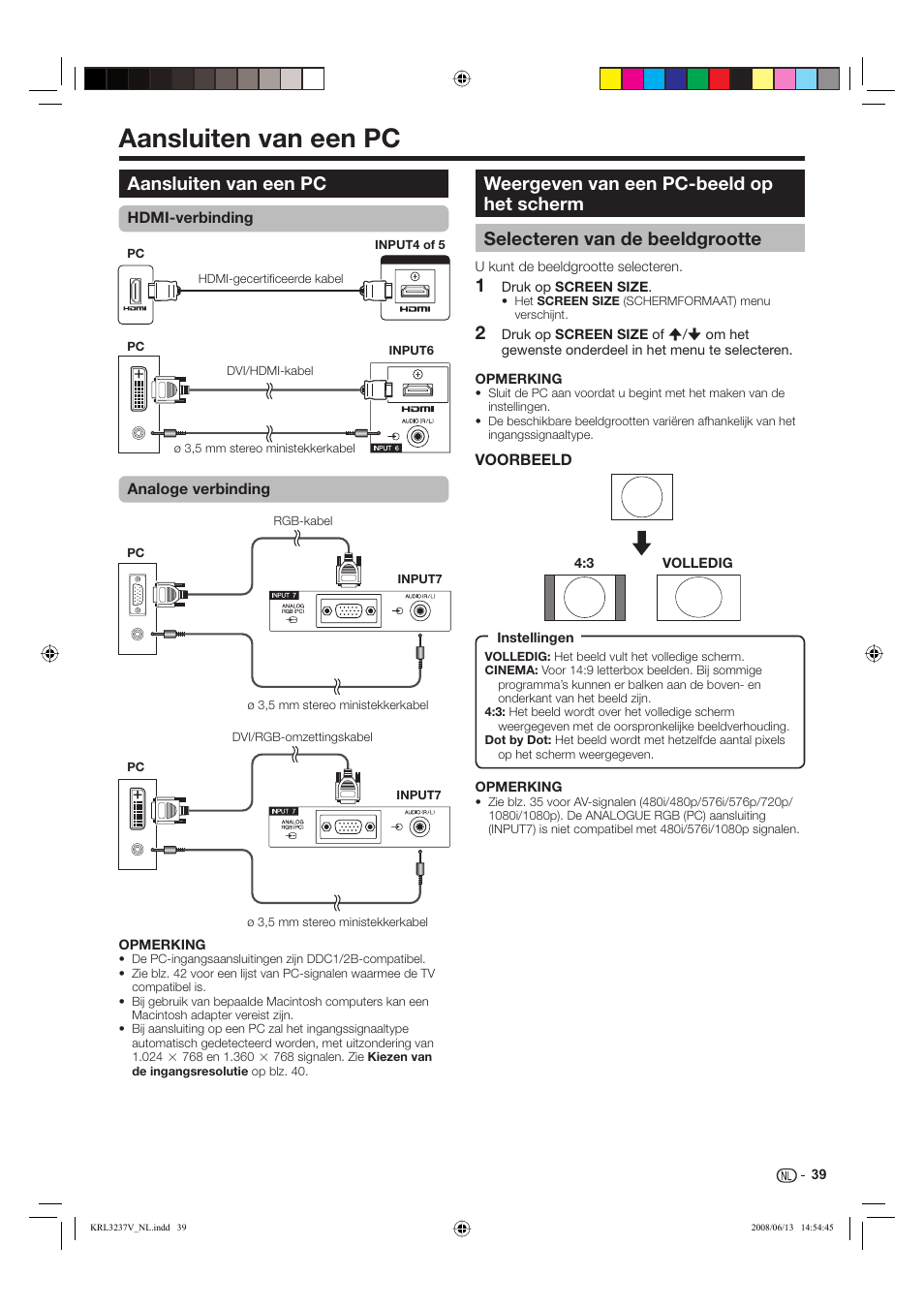 Aansluiten van een pc | Pioneer KRL-32V User Manual | Page 234 / 340
