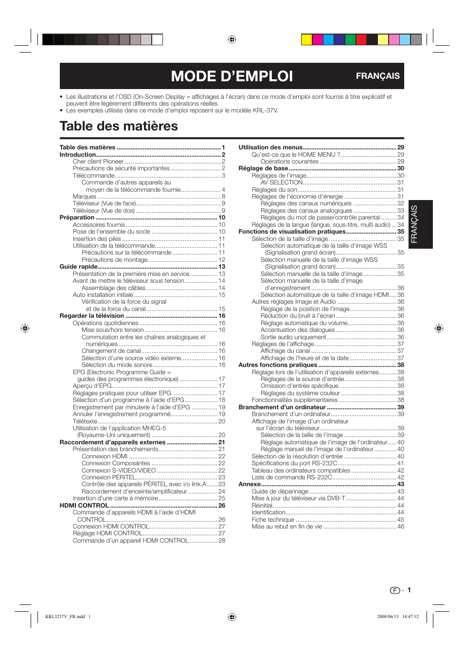 Pioneer KRL-32V User Manual | Page 52 / 340