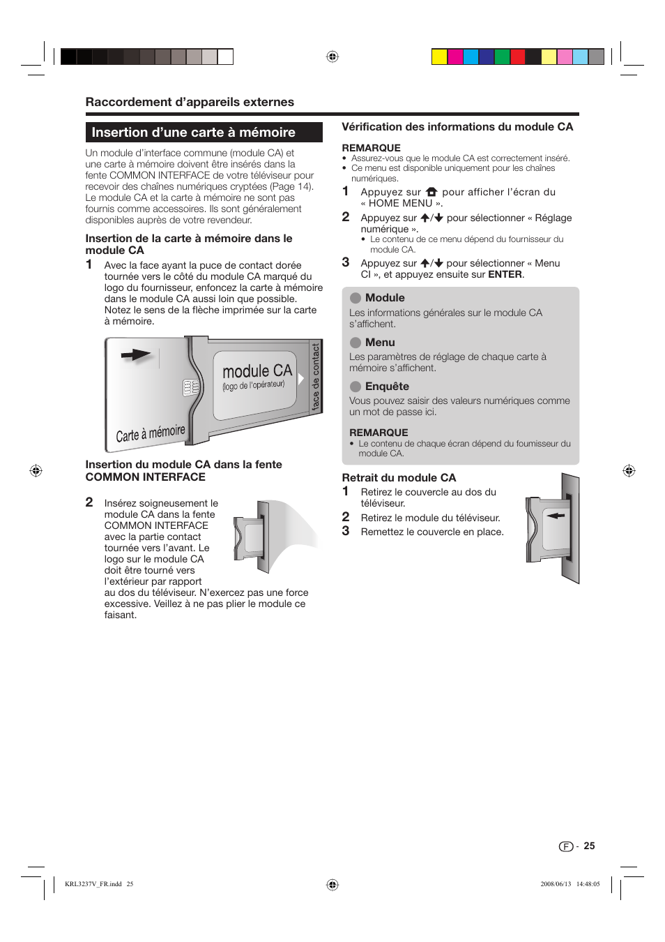 31 2 3 insertion d’une carte à mémoire | Pioneer KRL-32V User Manual | Page 76 / 340