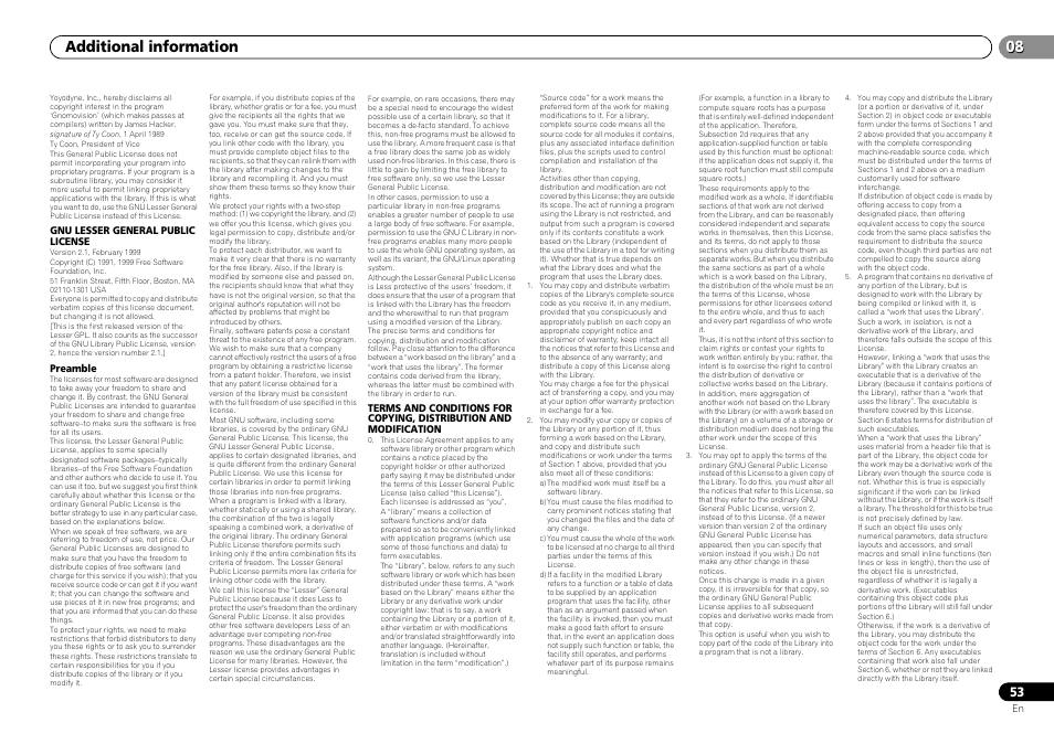 Additional information | Pioneer VSX-S500-S User Manual | Page 53 / 56