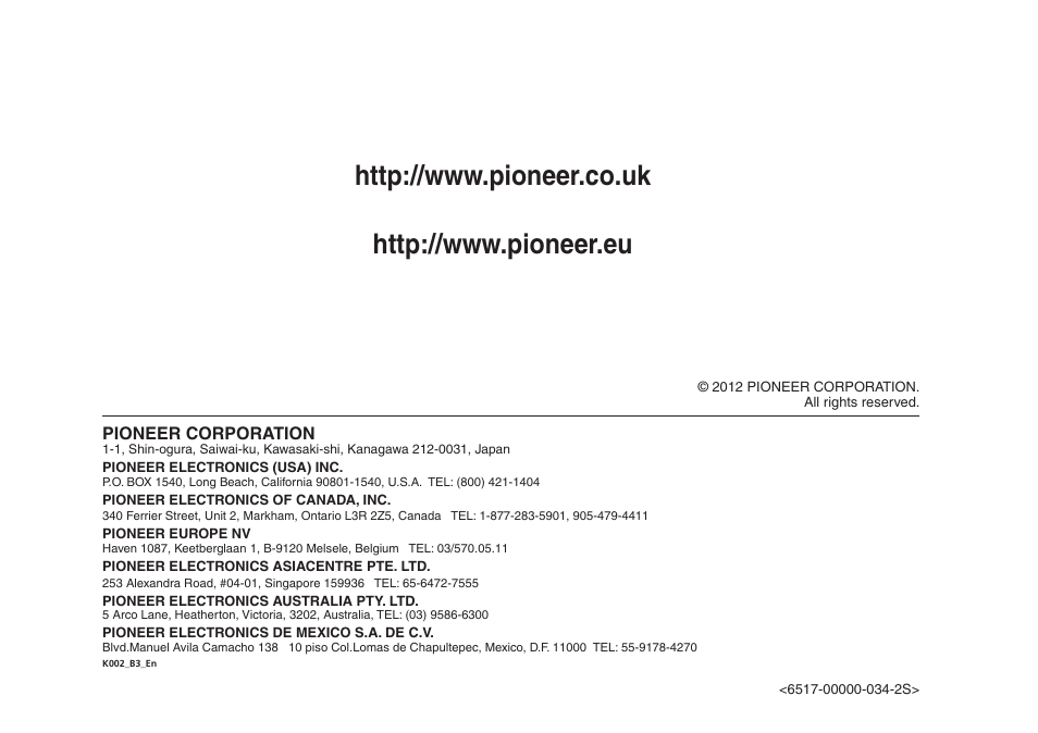 Pioneer VSX-S500-S User Manual | Page 56 / 56
