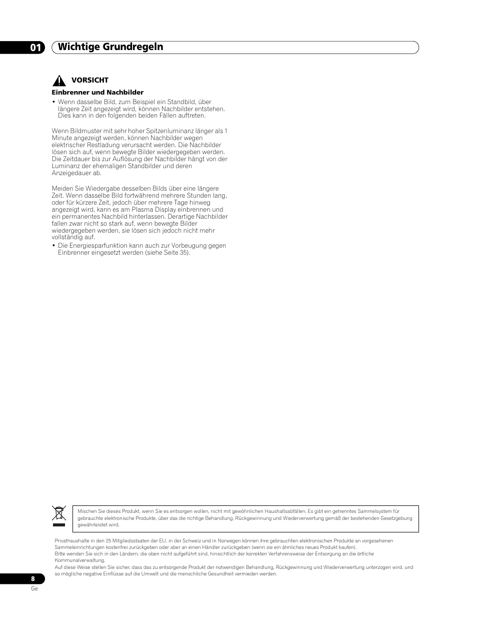 Wichtige grundregeln 01 | Pioneer PDP-506FDE User Manual | Page 100 / 141