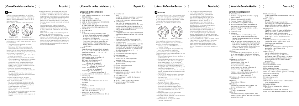 Diagrama de conexión, Anschlussdiagramm | Pioneer DEH-3200UB User Manual | Page 7 / 8