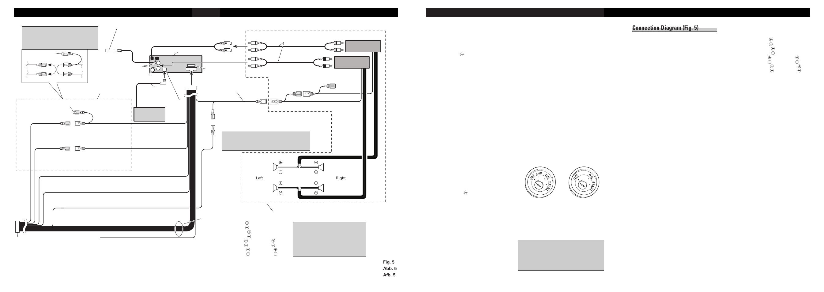 Connecting the units, Connecting the units <english, Connection diagram (fig. 5) | Pioneer DEH-P4300RB User Manual | Page 3 / 6