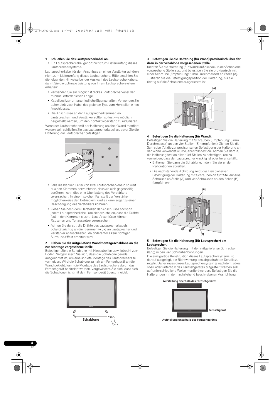 Pioneer S-LX70C User Manual | Page 16 / 74
